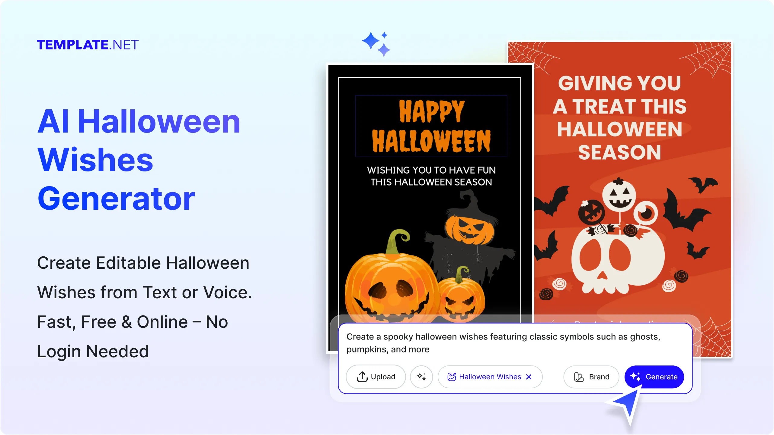 Free AI Halloween Wishes Generator, Free Online Halloween Message Maker